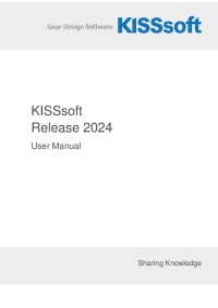 KISSsoft Release 2024 User Manual