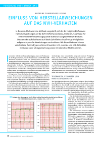 Einfluss von Herstellabweichungen auf das NVH-Verhalten