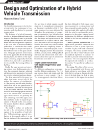 Design and Optimization of a Hybrid Vehicle Transmission