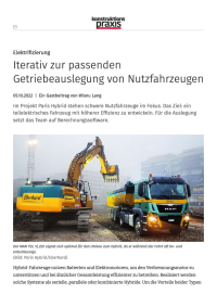 Iterativ zur passenden Getriebeauslegung von Nutzfahrzeugen