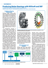 Producing Better Bearings with KISSsoft and SKF