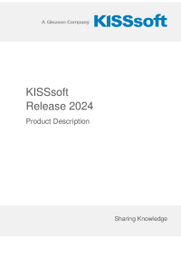 Technical Product description KISSsoft Release 2024