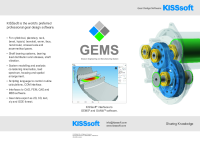 KISSsoft Overview